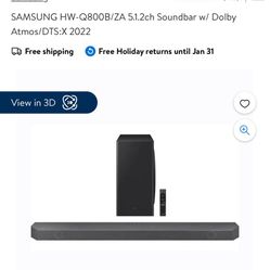Samsung Soundbar 5.1.2 Channel W/ Subwoofer