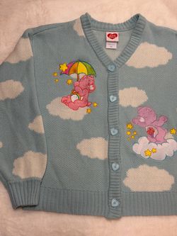 Care bear sweater cardigan xs