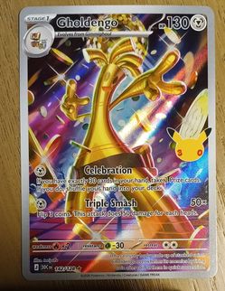 Gholdengo 142/128 Pokémon Holo Rare Card