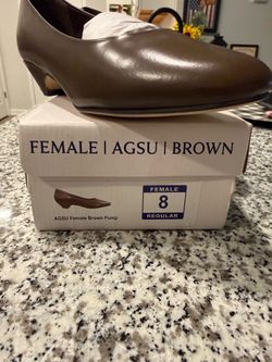 Women's AGSU Brown Pumps – Size 8 Regular – Like New