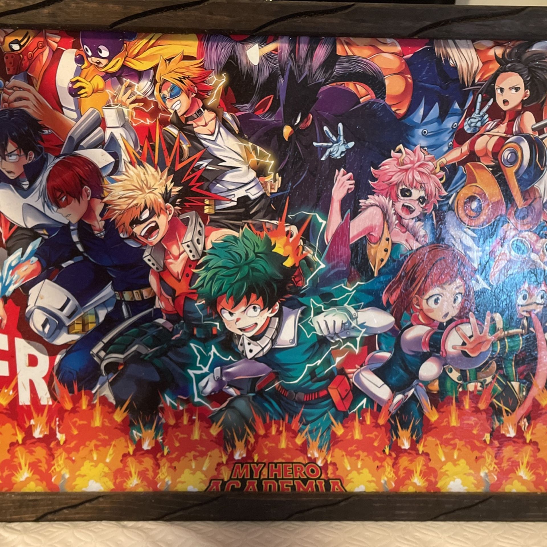My Hero Academia Class 1A Hard Poster With Shoto Todoroki Mouse Pad