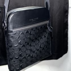 COACH Hand Bag Leather 