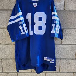 Peyton Manning #18 Authentic Reebok Stitched NFL Men's Jersey