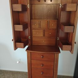 Solid Wood Jewelry Cabinet