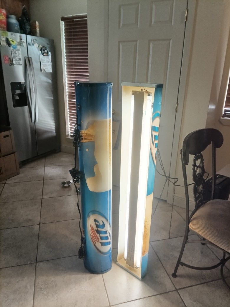 One Miller Lite Pool Table Light