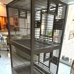 Kings Cage Double Stack Bird Parrot Cage 36x28x70