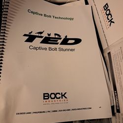 TED Cordless, Gas Powered Captive Bolt Tool