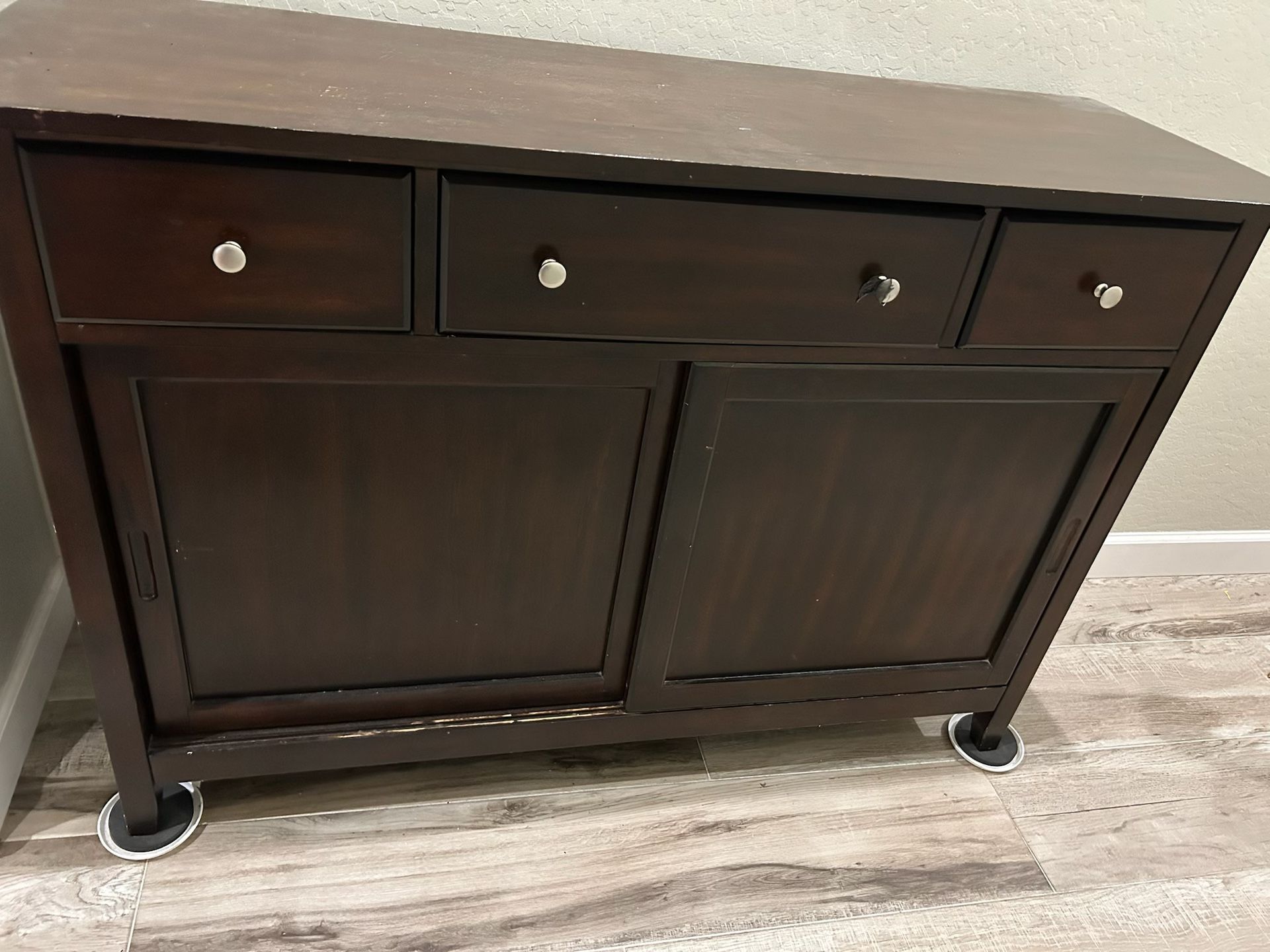 Cabinet Furniture, Armoire Liquor Wine, Holder, Espresso, Dark, Cherry Wood