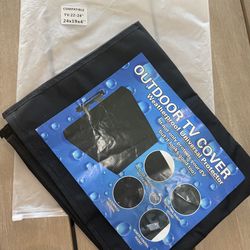 New: 22-24” black outdoor tv cover