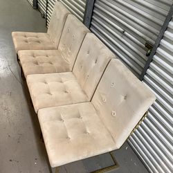 Sillas color cafe set de 4