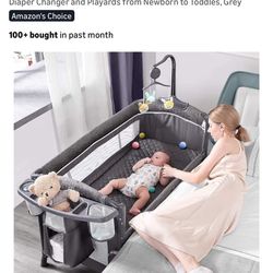 Adovel Baby Bassinet Bedside Crib
