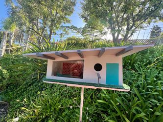Mid-Century Modern Decorative Birdhouse