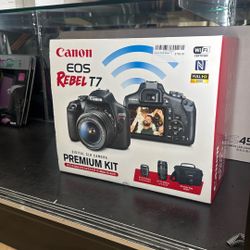 Canon EOS Repel T7 Premium Kit/ Warranty/ Payment Available 