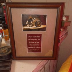 Framed Inspirational Quote Photo
