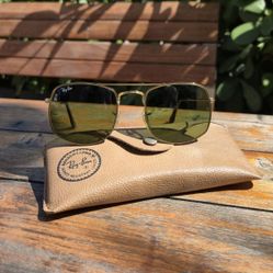 Ray-Ban Caravan 12K Gold Sunglasses — 1988