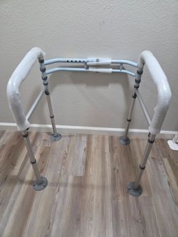 Toilet Safety Rails for Seniors, Adjustable Height & Width, 350 Lbs
Padded Armrests, Foldable Aluminum Toilet Safety Frame, Handicap Toilet Handles fo