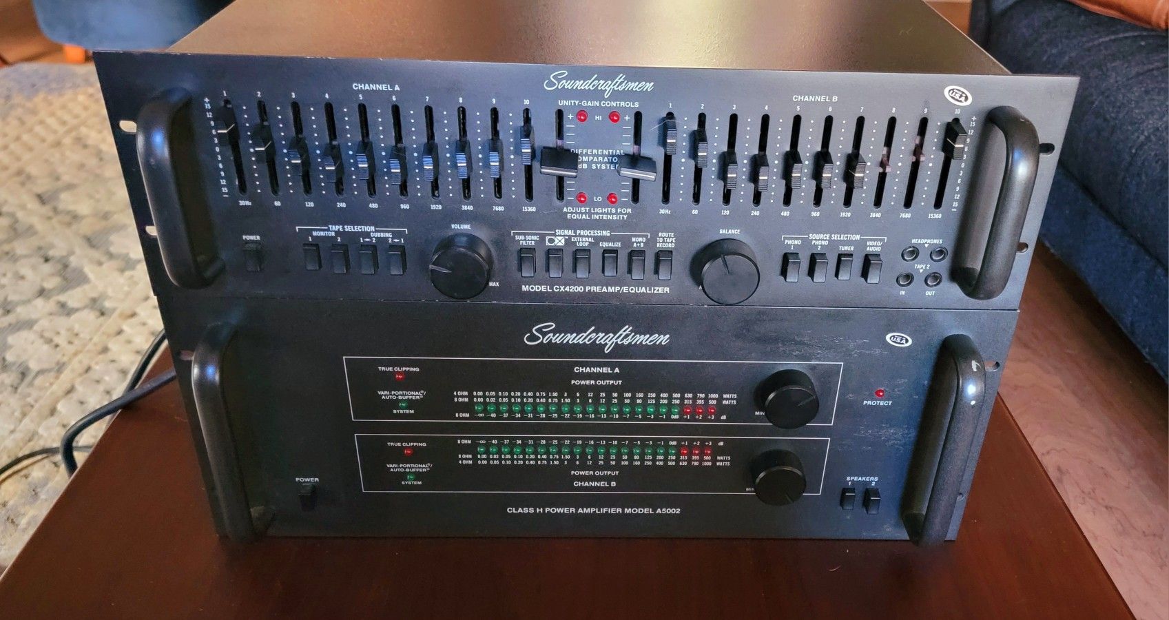 Soundcraftsmen A5002 Power Amp CX4200 Preamp