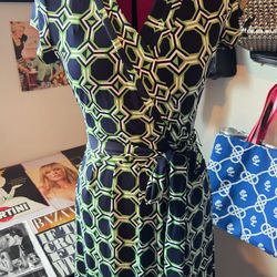 Liz Claiborne Wrap Style Dress Size Small