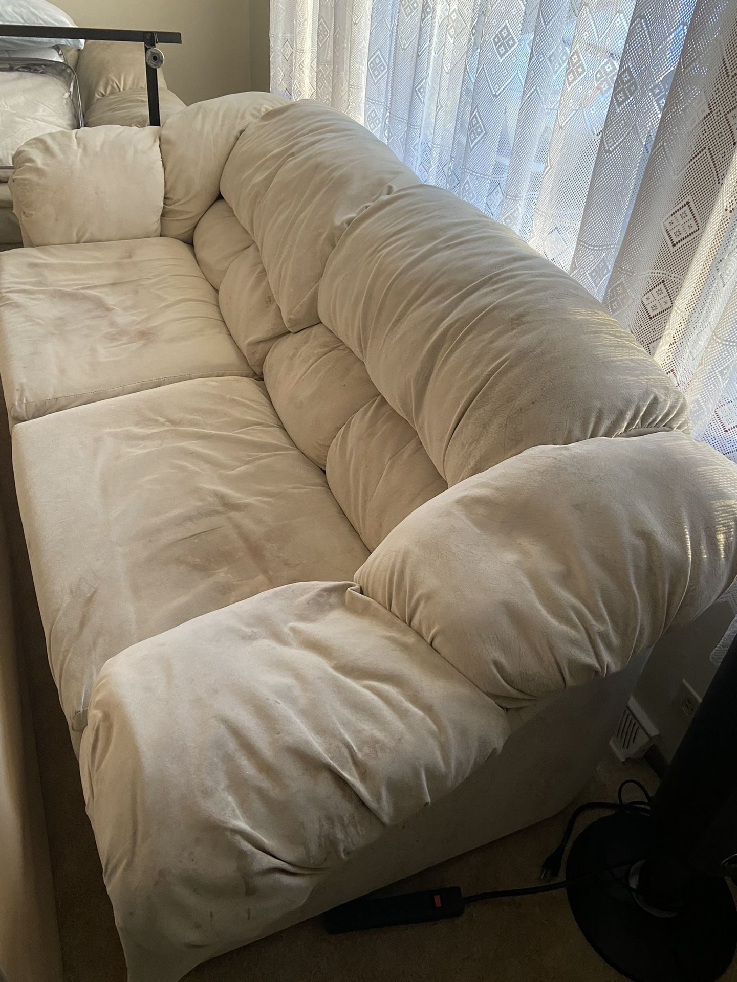 Suede Couch Small 