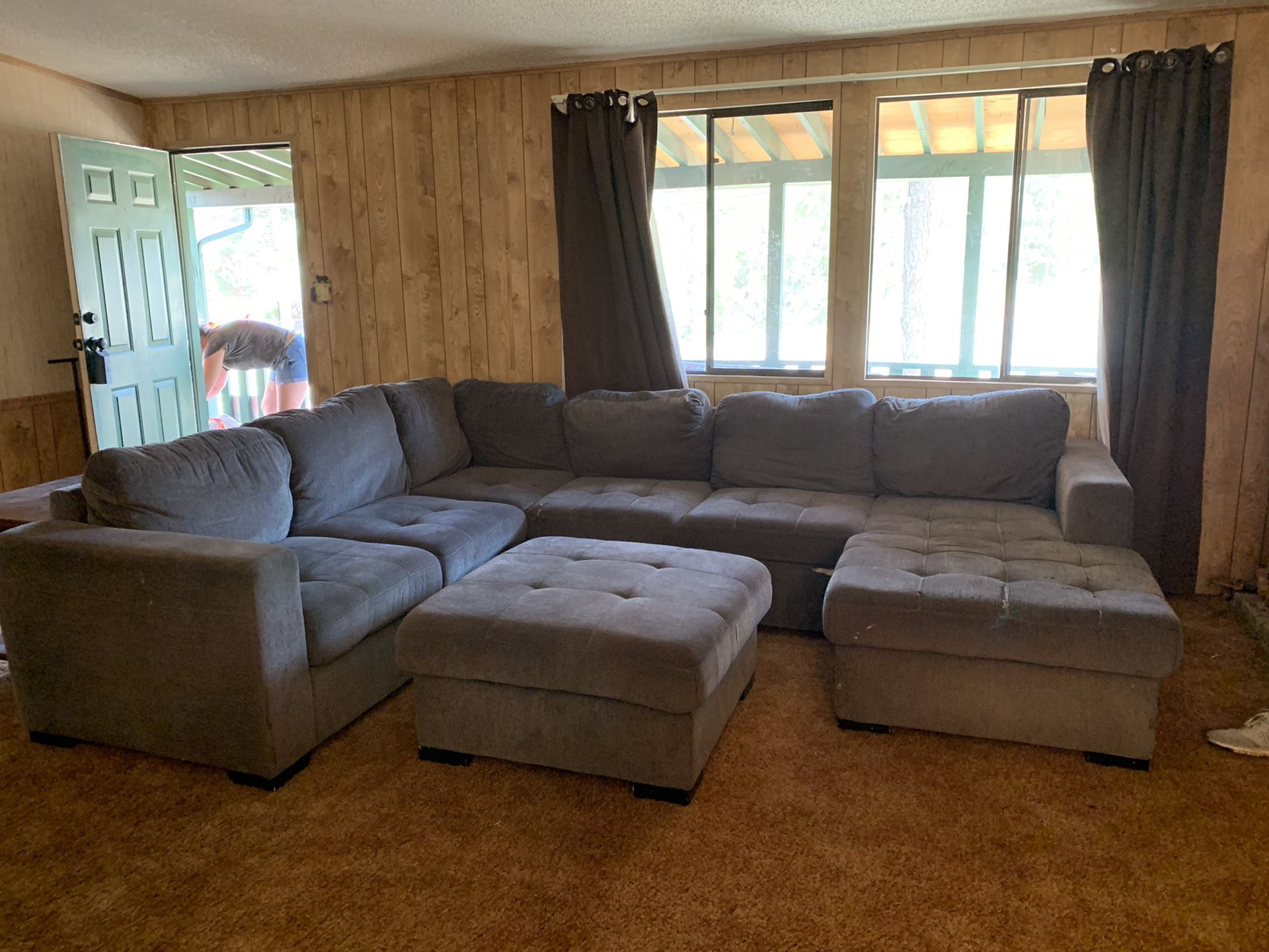 Big, sectional, with storage