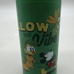 Disney Parks Mickey Garden Follow the Vibe Slim Can Holder New