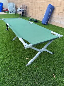 75" Portable Folding Outdoor Camping Bed + Carrier - Like New