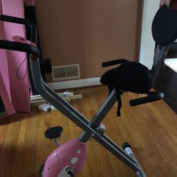 Pink Exercise Bike