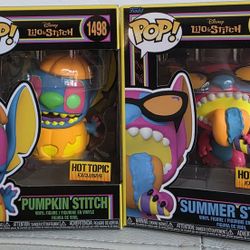 Funko Pop Disney Stitch Black Light Exclusives 