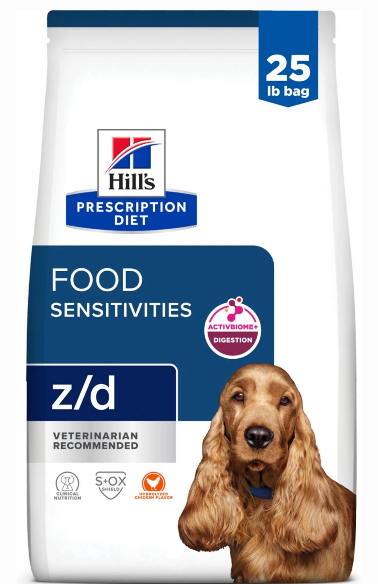 Unopened hill’s Science Diet - Z/D 25 Lb Bag, Hypoallergenic Formula