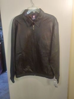 NWT Chaps medium leather jacket