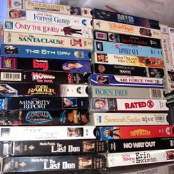 Vhs 📼 Movies Bundle Lot All For $40