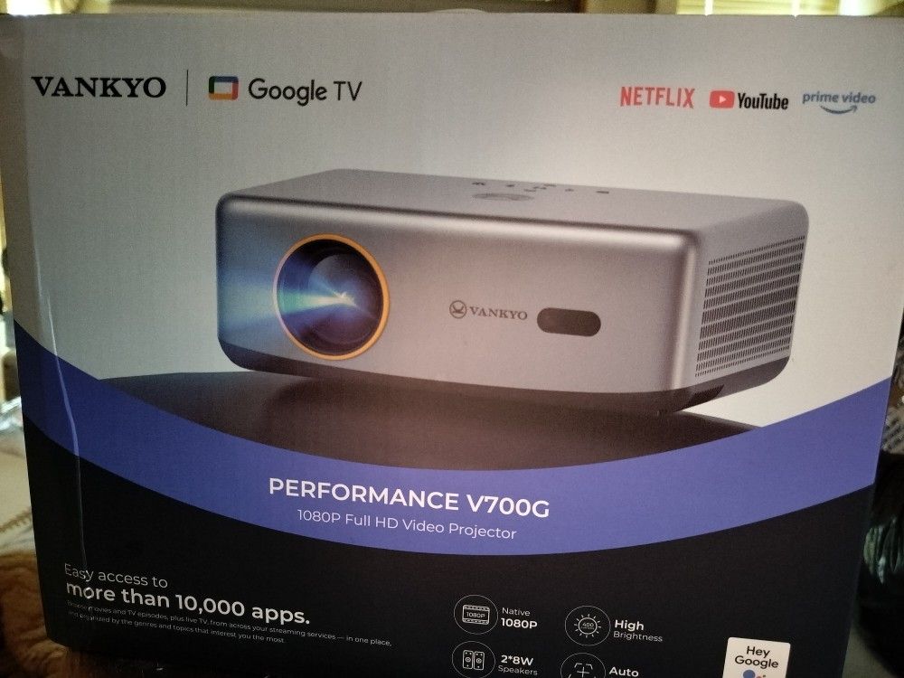 VANKYO Full HD Projector & Projection Screen Bundle