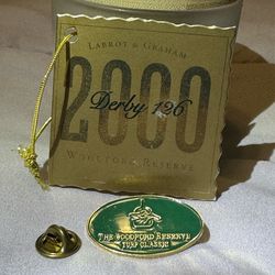 RARE Woodford Reserve Kentucky Derby 126 neck tag w/pin