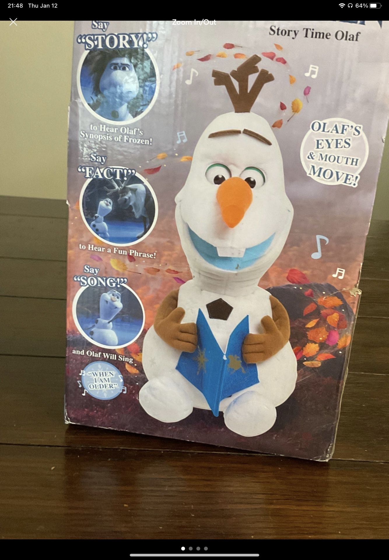 Disney Frozen Story Time Olaf, 12 Inch