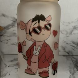 Bad Bunny Valentines Day Frosted Cup 