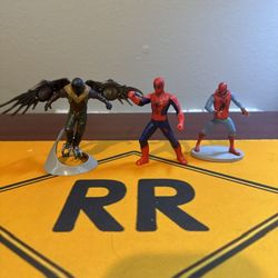3 Spiderman Figure Lot 
