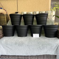 Beautiful plastic flower pots