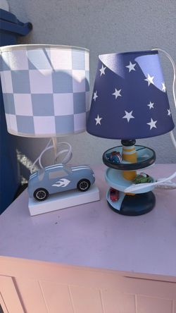 Little boys car bedroom lamps