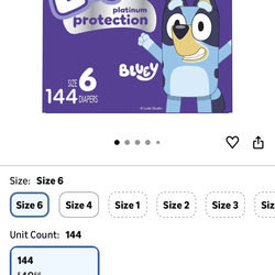 Luvs Diapers size6 (144)count