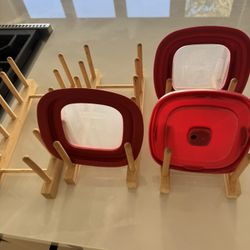 Wooden Lid Organizer 