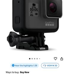 GoPro Hero5 Black — Waterproof Digital Action Camera for Travel with Touch Screen 4K HD Video 12MP Photos