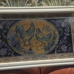 Stained GLASS Rooster Picture