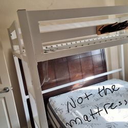 White Loft Bed