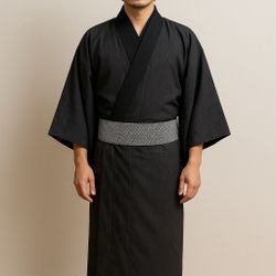 Dear Vanilla Men’s Japanese Kimono Robe – Authentic Vintage Samurai Style