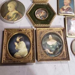 Antique Frame Set with Portraits 