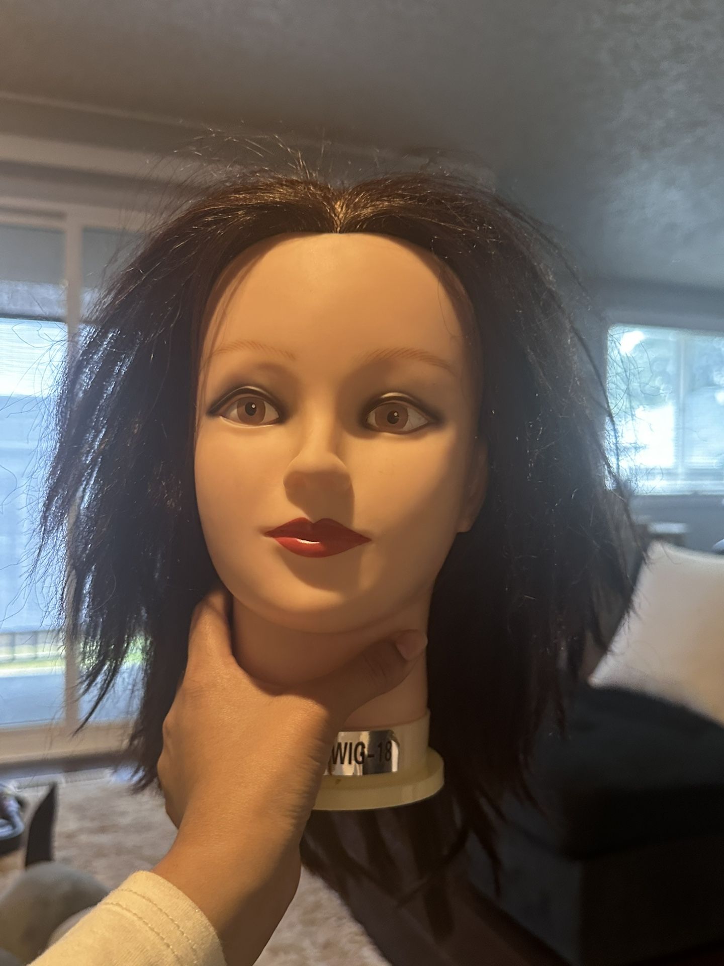 Mannequin Head with Hair (Human Hair)
