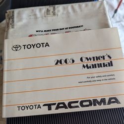 Tacoma Owners Manual 