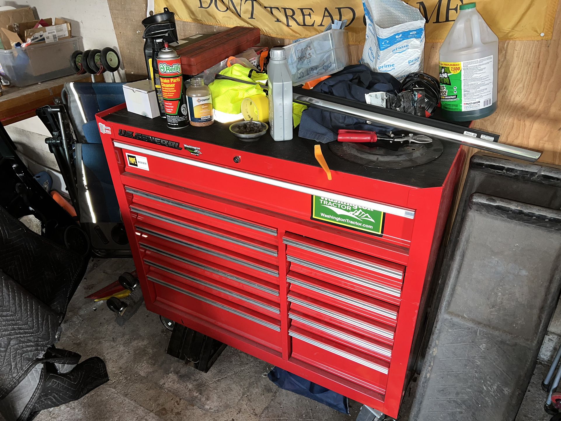 General Tool Box With Tools