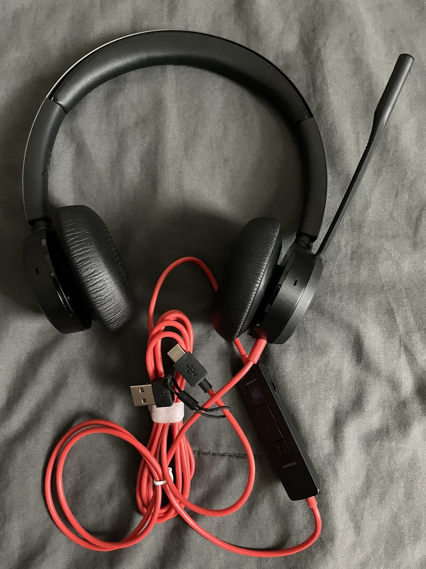 Plantronics Premium Black Wired Headset.