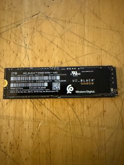 2TB WD SN850 Pcie Gen 4 NVME M.2